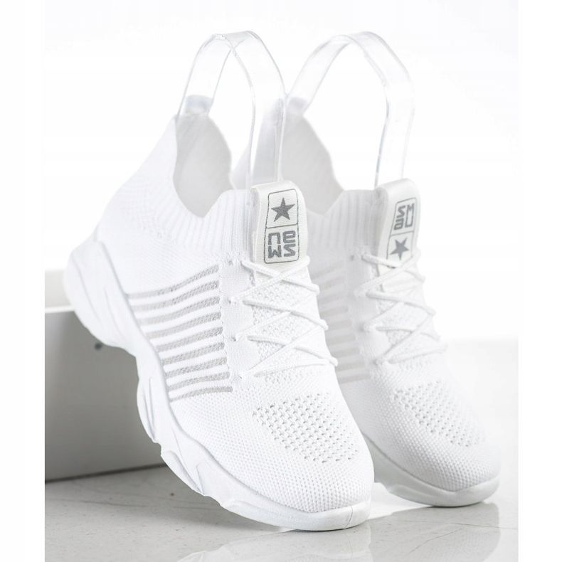 SHELOVET Light White Sport Shoes 1