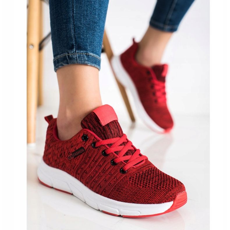 SHELOVET Light Openwork Sneakers red 2