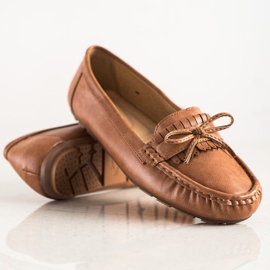 Clowse Brown Loafers With A Bow 1