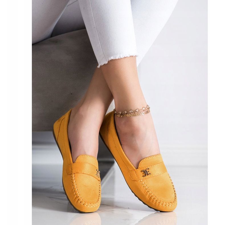 Fama Suede Espadrilles With Ornament yellow 2