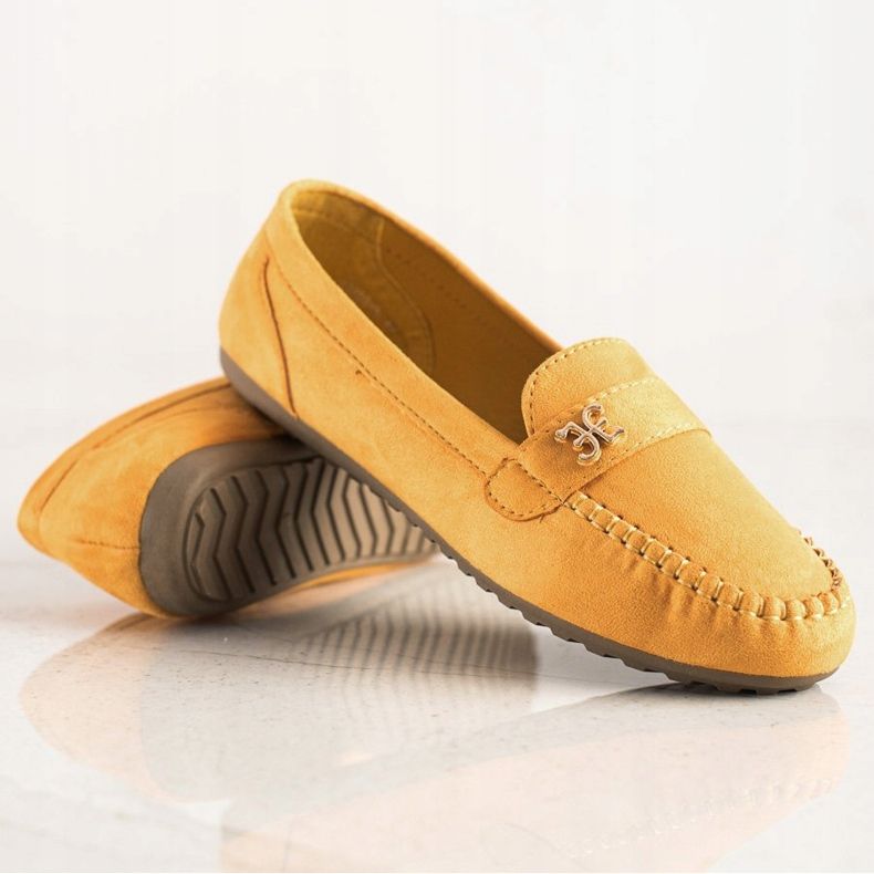 Fama Suede Espadrilles With Ornament yellow 1