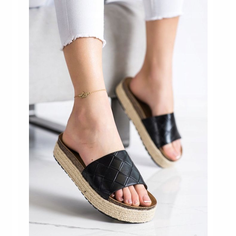 SHELOVET Slippers On The Platform black 2