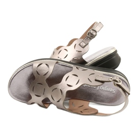 Women's silver sandals Sergio Leone SK041 3