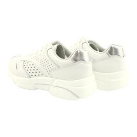 White Women's Leather Sports Shoes FILIPPO DP2156/21 WH 4