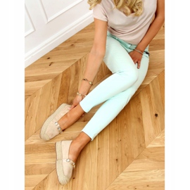 Espadrilles with stones beige 100-131-SC-1 Beige 2