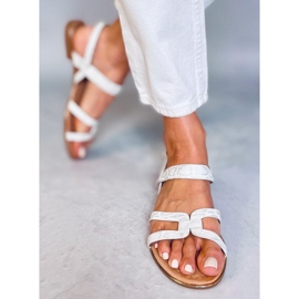 Silver women's sandals H8-176 Silver 1