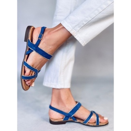 Blue women's sandals H8-177 Navy 2 Blue women's sandals H8-177 Navy 2