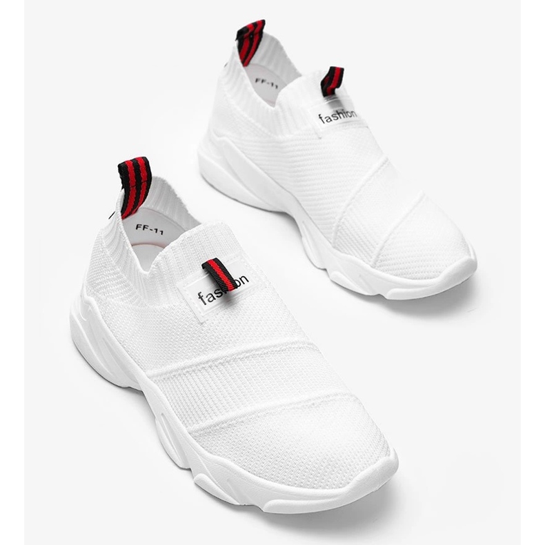 Justice white sneakers 2