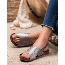 Kylie Spotted Sandals grey 1
