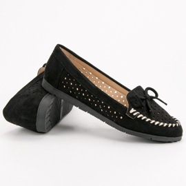 Seastar Black openwork loafers 1