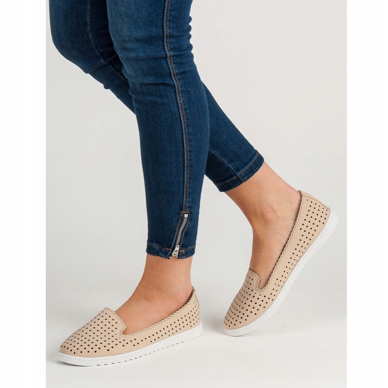 SHELOVET Openwork Lords beige 2