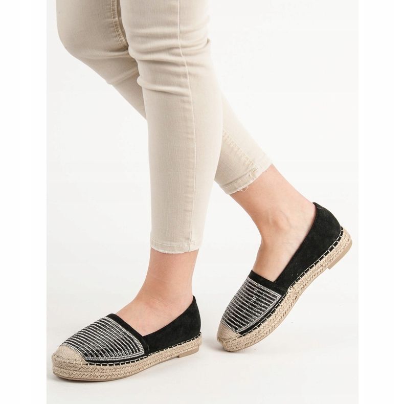 Espadrilles With Cubic Zirconia Vices black 2