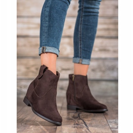 Filippo Boots with a hidden wedge brown 1