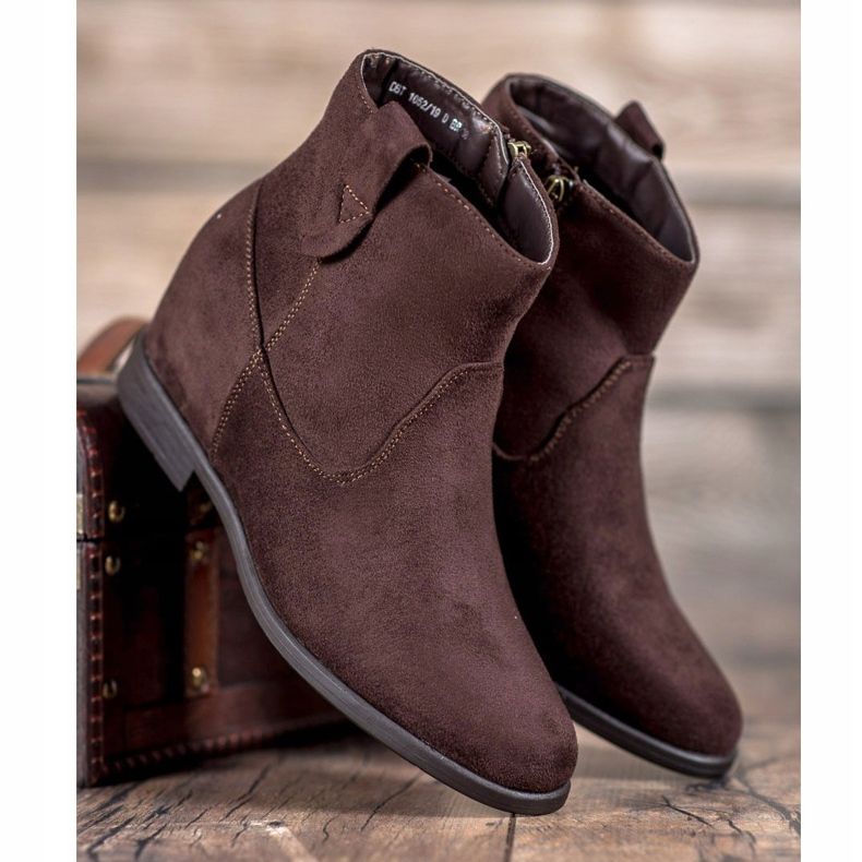 Filippo Boots with a hidden wedge brown 2