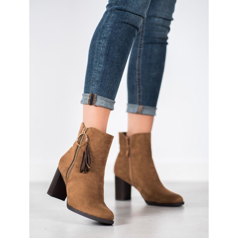 Filippo Stylish suede boots brown 1