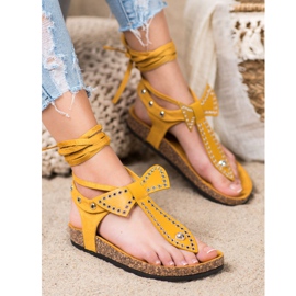 Seastar Tied Sandals Japanese yellow 1