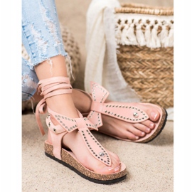 Seastar Tied Sandals Japanese pink 2