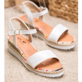 Yes Mile Comfortable Suede Sandals white 1