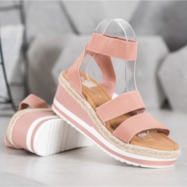 Weide Slip-on wedges with an elastic band pink 1