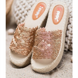 Seastar Espadrilles Slippers On The Platform golden 1