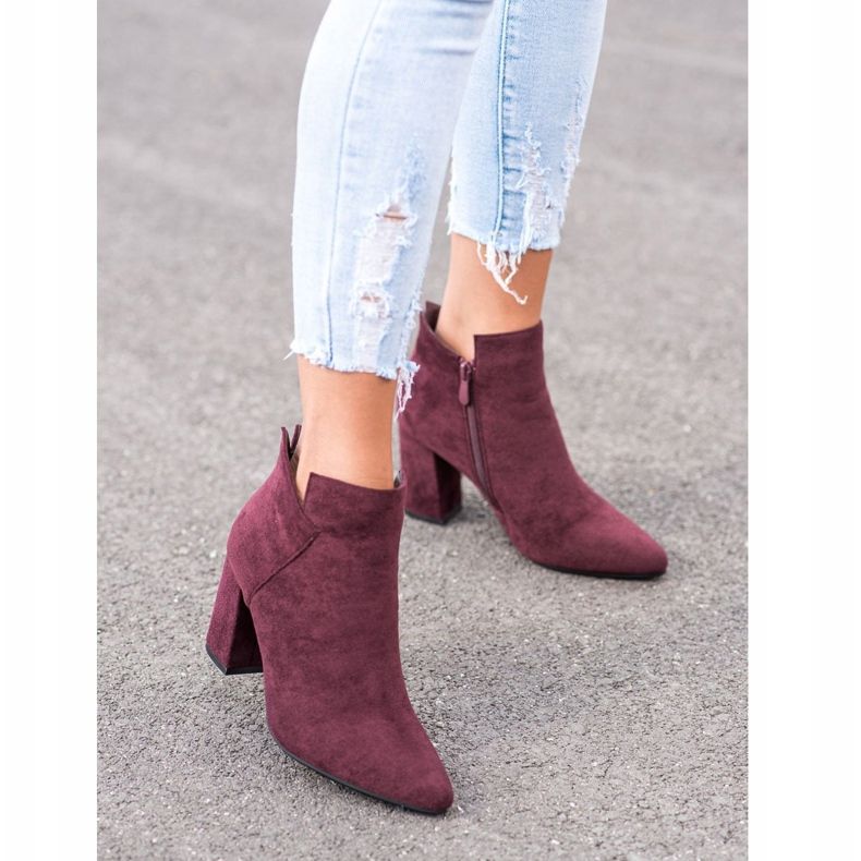 VINCEZA high boots red 2