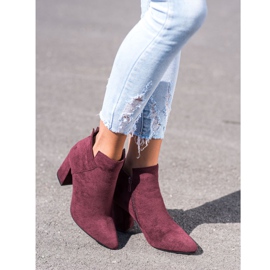 VINCEZA high boots red 1