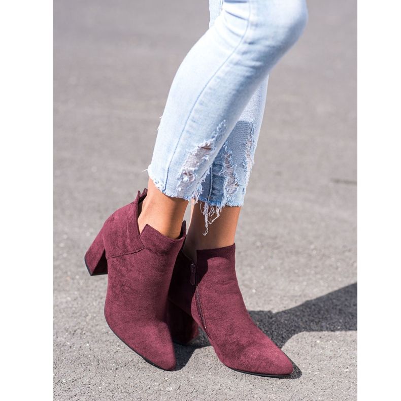 VINCEZA high boots red 1