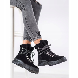 Sergio Leone Fashionable lace-up boots black 1