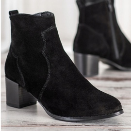 Filippo Leather high-heeled ankle boots black 2