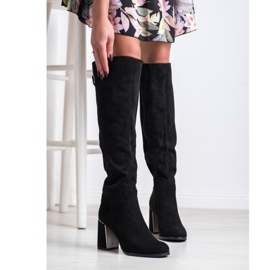 Goodin Elegant Suede Boots black 1