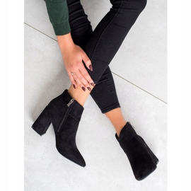 Goodin Suede Booties On A Bar black 1