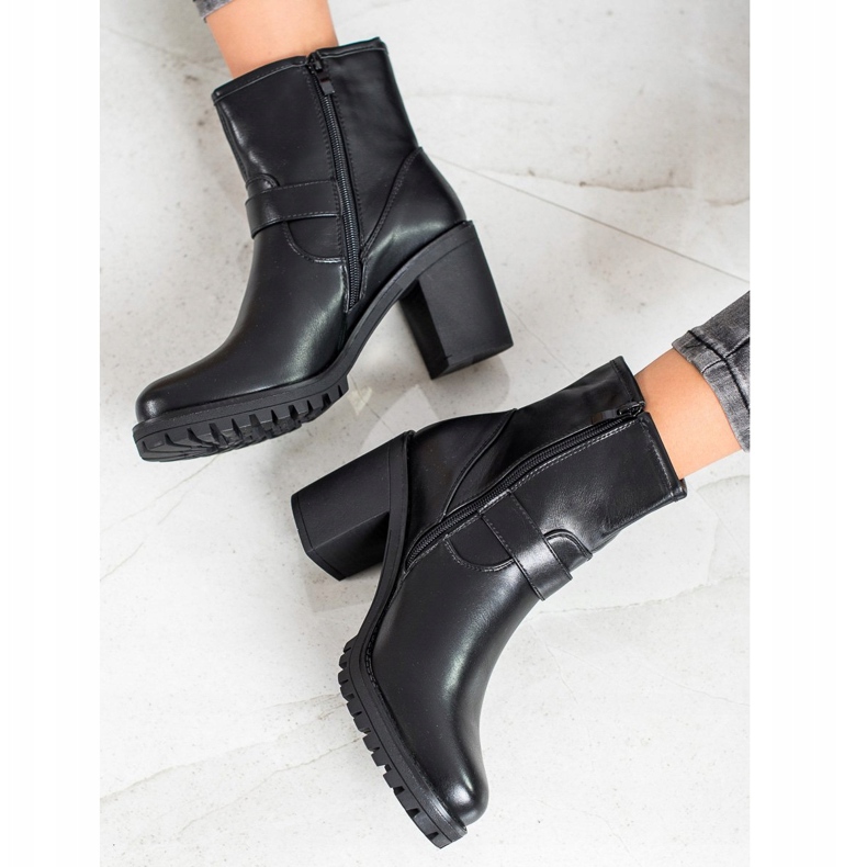 Marquiz Black Boots With Buckle 2