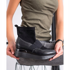 SHELOVET Fashion slip-on boots black 1