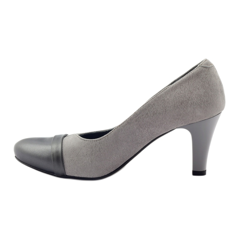 Women's Leather Pumps Gray Espinto 532/1 grey 2
