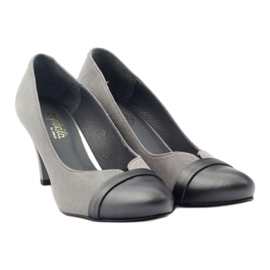 Women's Leather Pumps Gray Espinto 532/1 grey 4