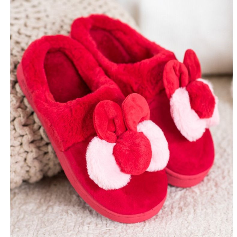 Bona Red Slippers With Damages 1