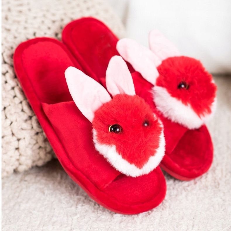 Bona Bunny slippers red 1