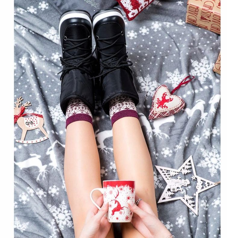 GOLL Warm black snow boots 1