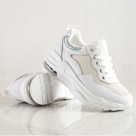 Weide Comfortable Sneakers On The Platform white 1