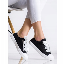 SHELOVET Stylish tied Sneakers black 1 SHELOVET Stylish tied Sneakers black 1