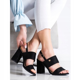 Goodin Sandals On A Wide Bar black 2