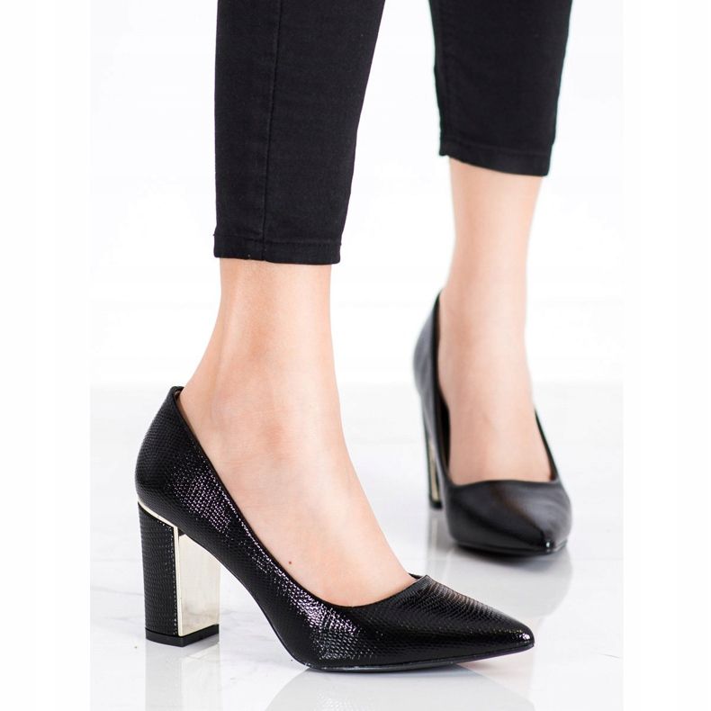 Goodin Stylish Pumps On High Heels black 2 Goodin Stylish Pumps On High Heels black 2