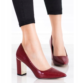 Goodin Stylish Pumps On High Heels red 1