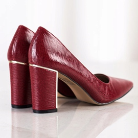 Goodin Stylish Pumps On High Heels red 2