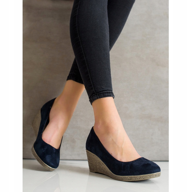 Goodin Light Wedge Pumps navy blue blue 2