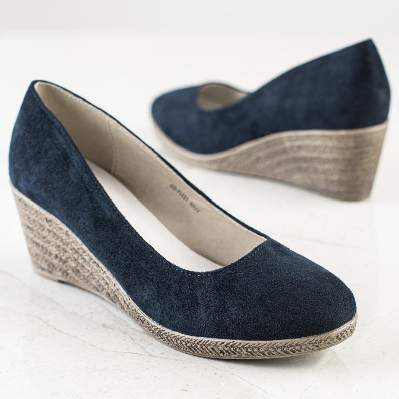 Goodin Light Wedge Pumps navy blue blue 1