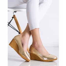 Goodin Light Wedge Pumps golden 2