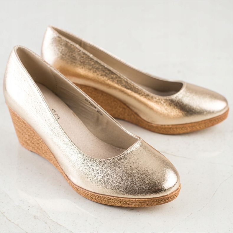 Goodin Light Wedge Pumps golden 1