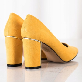 Goodin Stylish Pumps On High Heels yellow 2