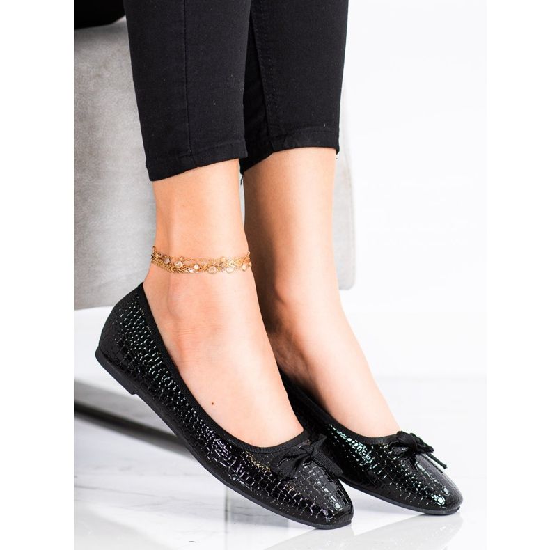 Goodin Eco leather ballerinas black 1